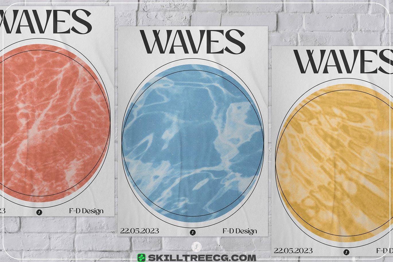 图片[9]-Waves – Vintage Halftone Backgrounds（810453）-技能树